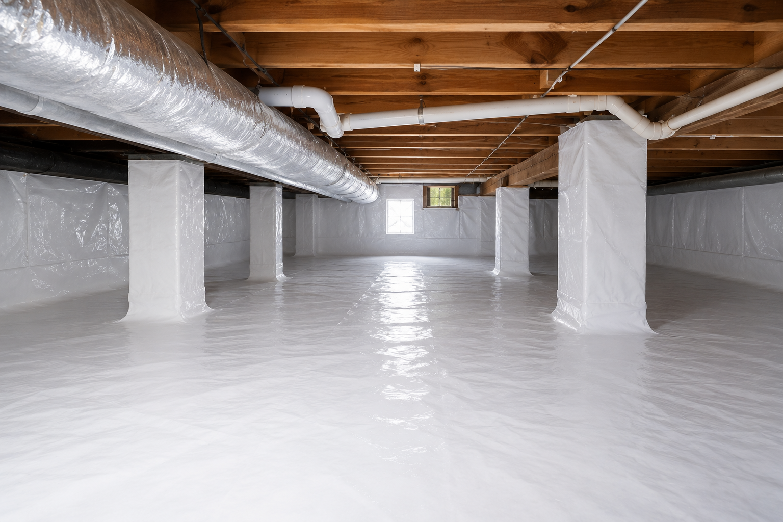 Crawl space remediation and encapsulation